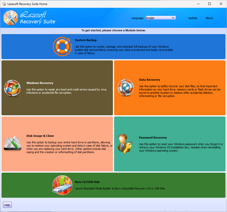 Click image for larger version  Name:	lazesoft main screen.png Views:	0 Size:	154.0 KB ID:	205334