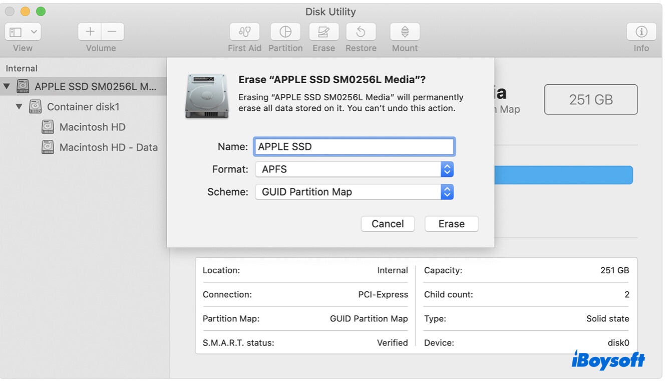 How to reformat Mac startup disk