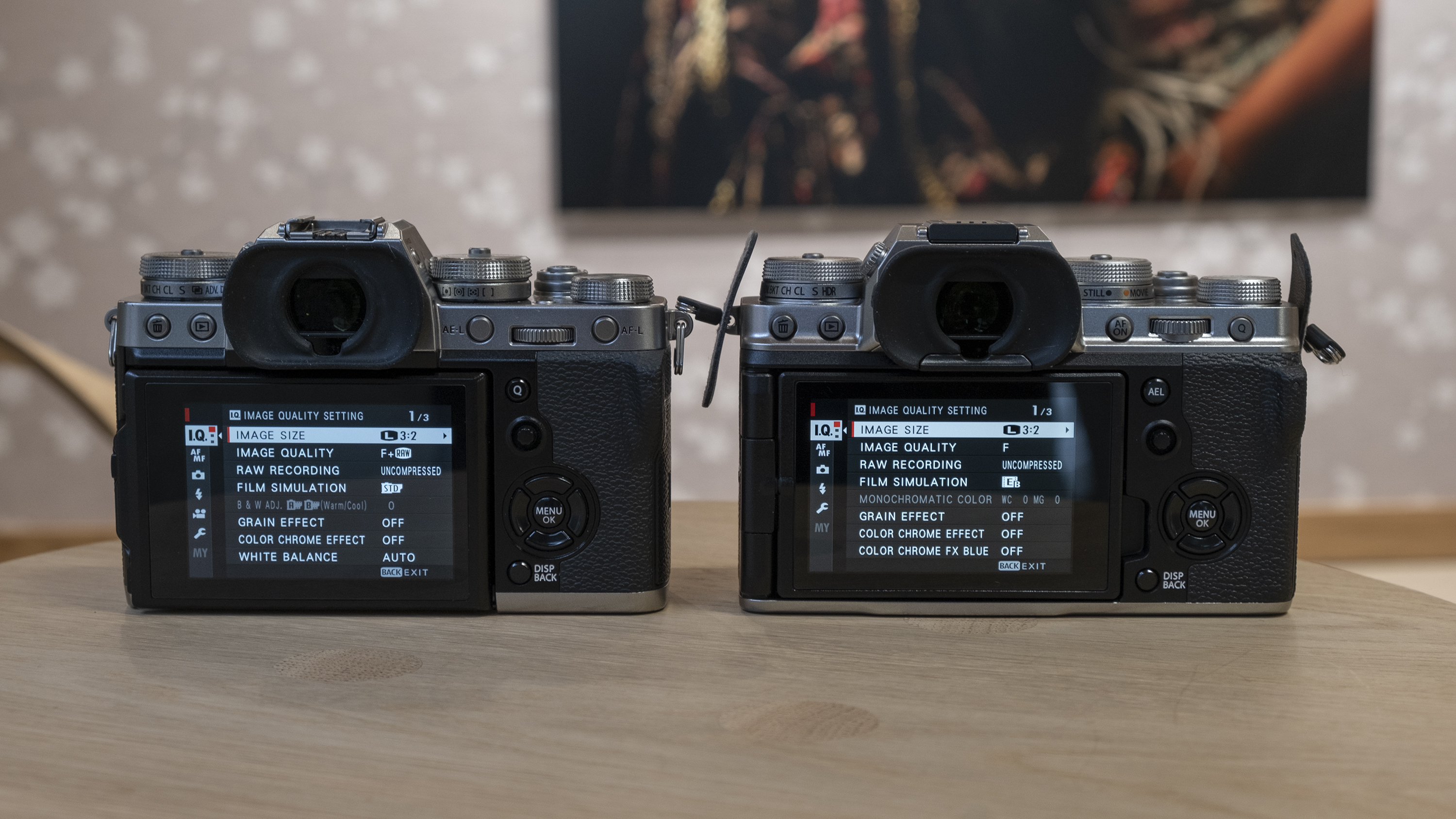 Fujifilm X-T4 vs X-T3
