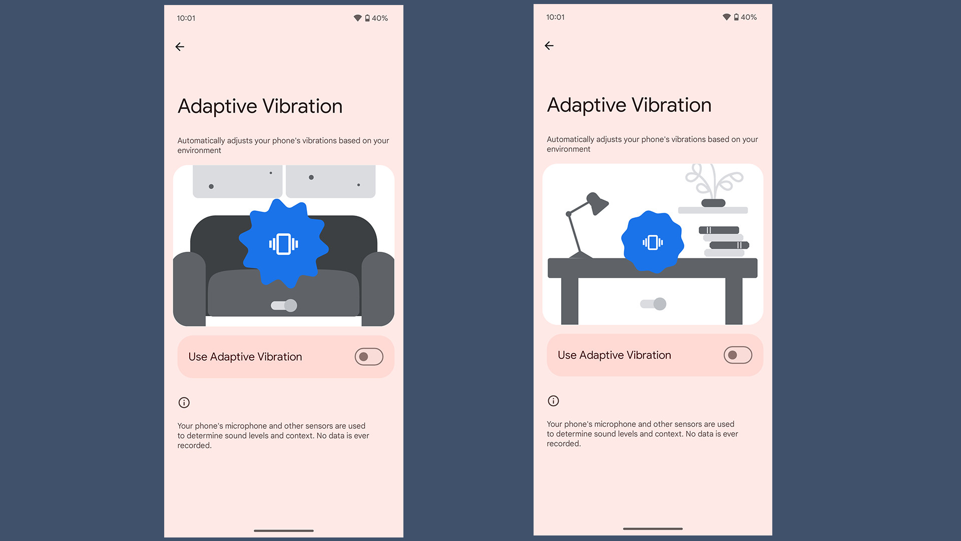 Android 15 on Pixel - Adaptive Vibration