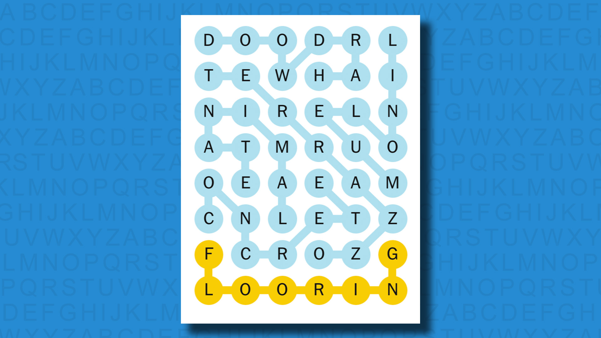 NYT Strands answers for game 397 on a blue background