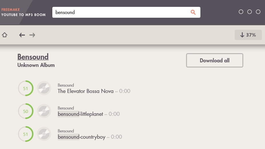 Freemake YouTube to MP3 Boom
