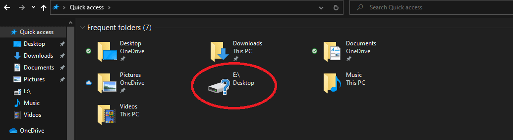 r/pchelp - Random Drive Has Appeared on my PC (Unable to Remove or Access) (Potential Virus?)